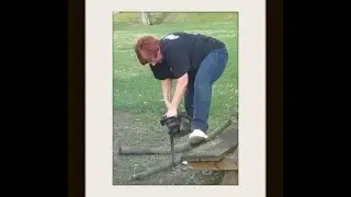 GRANDMA USES A CHAINSAW!