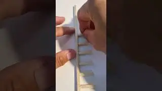 Cool craft - making the easiest bamboo ladder #shorts