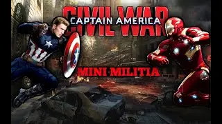 CIVIL WAR IN MINI MILITIA || HACKER V/S HACKER GAME-PLAY || IRON MAN V/S CAPTAIN AMERICA EPIC BATTLE