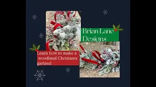 Learn How To Make a Christmas Woodland Garland