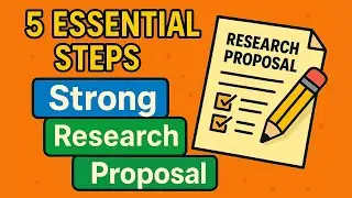 Research proposal ስናዘጋጂ መከተል ያለብን 5 steps 🎓5 Essential Steps for a Strong Research Proposal