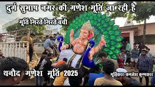 मूर्ति गिरते गिरते बची | Thanod Ganesh Murti 2025 | Murtikar Kamlesh Kumbhkar | Santu Dhurwe Vlogs
