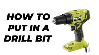 Как установить сверло в дрель Ryobi