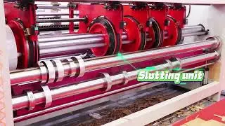 Automatic lead edge feeding slotting machine