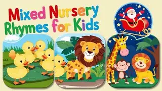 Mixed Nursery Rhymes& Kids Songs l FunZone Kids [10 MINS LOOP]Cartoon Rhymes For Babies l Baby Songs