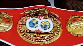 IBF replica boxing belt.