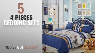 Top 10 4 Pieces Bedding Sets [2018]: Twin Duvet Cover Set, 4 Piece - 800 TC Hypoallergenic