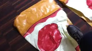 Cut And Destroy Inflatable Pizza Slice!