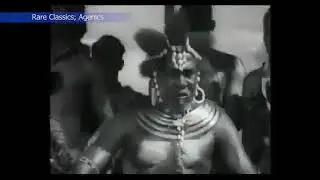 Kenyan President Jomo Kenyatta as King Mofalaba in The Movie SANDERS OF THE RIVER-1935(RARE SCENES)