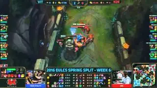 VIT vs H2K - Nukeduck vs Ryu - Zilean vs Lissandra Outplay - League of Legends