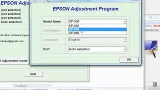 Reset Epson Xp530, Xp630, Xp830
