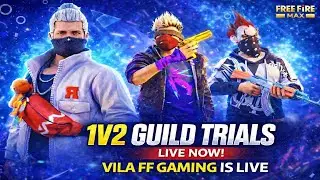 🔴 Free Fire Telugu Live - 1v3 1v2 1v1 GUILD TRAILS 4v4||#freefirelive #freefire.