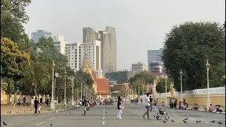 CAMBODIA PHNOM PENH CITY ROYAL PALACE RIVERSIDE PARK 2022