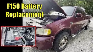 Замена аккумулятора Ford F150. 1997 - 2004. Все остальные года выпуска аналогичны.