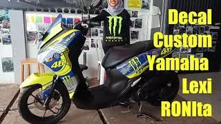 Sampel Produk Decal Yamaha Lexi RONIta
