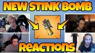 STREAMERS TRY *NEW* STINK BOMB! (GAMEPLAY) - BEST FORTNITE FUNNY/FAIL CLIPS