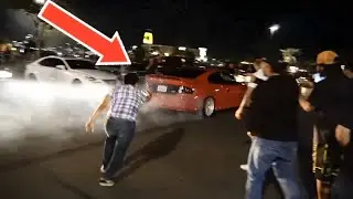 PONTIAC GTO ALMOST CRASHES INTO CROWD!!!