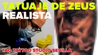 🔴 TATUAJE EN REALISMO DE ESTATUA DE ZEUS - TATUAJES DE DIOSES GRIEGOS