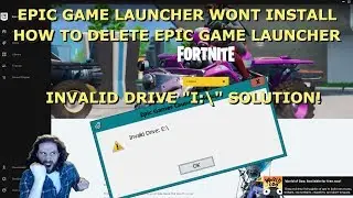 How To Delete Epic Games Launcher | Epic Game Launcher Wont Install | Invalid Drive Fix | Uninstall