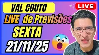 VAL COUTO LIVE PREVIS&Otilde;ES de SEXTA 21/11/25🙏 #valcouto  #previsoes #hor&oacute;scopo #signos #horoscopo