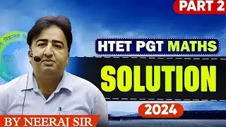 | htet pgt maths 2024 complete solution part 2 | | htet pgt maths 2026 preparation | | pgt maths  |