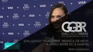 D23 Expo: Gal Gadot fala sobre 'Branca de Neve' e uni&atilde;o entre DC e Marvel [HD] (Legendado)