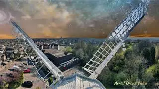 Drone over Rayleigh windmill, Rayleigh, Essex, U.K.