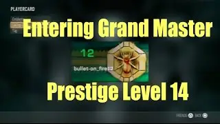 COD AW Entering Grand Master Prestige Level 14 (Showing Stats/Combat Record/Create A Class)
