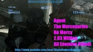 Agent 2.03 Million No Mercy 292 Combo All 300 Enemies Killed! Requiem For War The Mercenaries RE6 PC