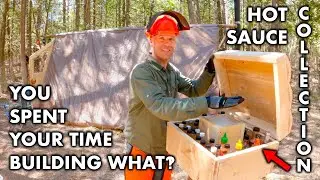 Storing Hot Sauce Collection in the Woods? Hot Sauce Cooler Build! ep6