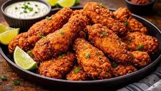 Crispy Chicken Wings Recipe / Potato Chip Coating (Extra Crunchy)