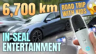 6700km Road Trip with Kids: In-Car Entertainment in BYD Seal