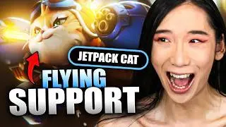 Я наконец-то впервые попробовала Jetpack Cat в Overwatch. Это так НЕсерьезно, но ТАК весело!