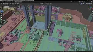 A monster and quite dangerous place - Blender VR spacecraft game map