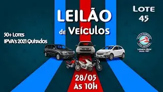 Leil&atilde;o On-Line 28/05/2021 (sexta-feira) - &agrave;s 10 horas.