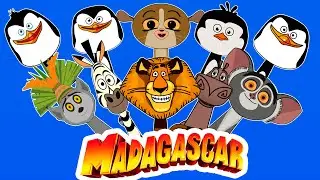 Sprunki OC: Alex, Gloria, Marty, Maurice, King Julien, Mort,Rico,Skipper, Kowalski (from Madagascar)