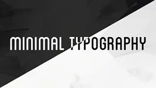 Minimal Typography Design