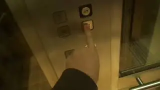 SCENIC Monitor Hydraulic Elevator at Hard Rock Cafe, Arbat in Downtown Moscow, Russia