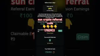 Sun crypto referral code - 1783921