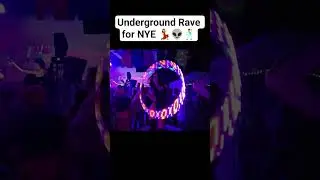 Underground Rave for NYE 💃👽🕺 #edm #plur #dubstep
