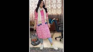 Collage girl stylish outfit design idea#shortvideo #viralvideo #trending #kurtisstyle