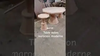 table salon marocain moderne Bois chene massif #صالون_عصري