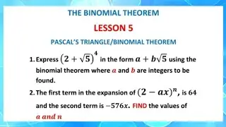 Using Pascal's triangle expand (a+b)^4| Binomial expansion of  (a+b)^4 #alevelmathspaper1 #wjecmaths
