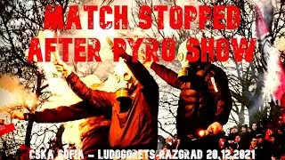 CSKA Sofia vs. Ludogorets Razgrad 20.12.2021 pyro show ЦСКА София vs. Лудогорец Разград пиро шоу