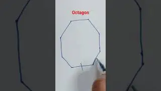 how to draw octagon #shape #drawing #maths #shortfeed #shorts