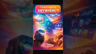 Portable Projector vs Traditional TV, No Contest #comparison #hometheater #gadget