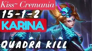 Kiss~ Cremania Quadra Kill | Karina Gameplay on National Arena Contest [Turkey Vs Netherlands]