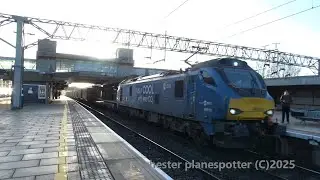 DRS Class 88010 Aurora Working Liner Train On 4H43 At Stafford Station On The 19/12/2025