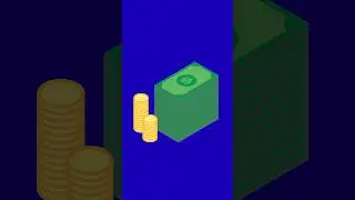 Money dollars coin on blue screen #dollar #bluescreenvideo #chromakey