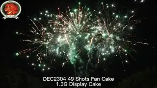 DEC2304 49 Shots Fan Cake/UN0335/Display Cake/1.3G/Fireworks Show